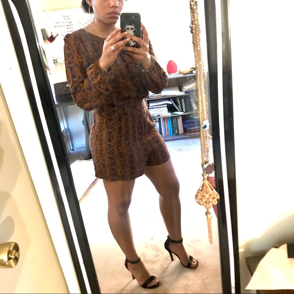 Forever 21 Long Sleeve Romper